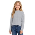 thumbnail image 2 of Cotton Long Sleeve Pullover Shirts for Girls Mock Neck Teen Pullover Tops Turtleneck Warm and Soft Comfortable Loose Fit Casual Tops Basic Tees Fall Winter Clothes 5-14 Years, 2 of 8