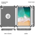 thumbnail image 4 of Petocase For iPad Air 11 Inch Case M2(2024),iPad Air 6th/5th/4th Gen Case (2024/2022/2020), Foldable Stand Heavy Duty Shockproof Protective iPad Case,Gray/White, 4 of 7