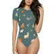thumbnail image 1 of Balery Farm Animal Body de cuello redondo de manga corta para mujer Tops de manga corta Tops básicos-XX-Large, 1 of 7