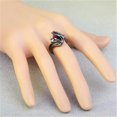 thumbnail image 4 of Fashion 14k Black Gold Plated Rings Cubic Zirconia Anniversary Gift Sz 6-10, 4 of 6