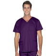 thumbnail image 1 of Landau ProFlex Tailored Fit Comfort Stretch 4-Pkt V-Neck Scrub Top for Men 4253, 1 of 5