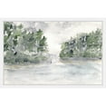 thumbnail image 3 of Marmont Hill "Rainy Lake Landscape" by Thimble Sparrow Framed Painting Print, 3 of 5