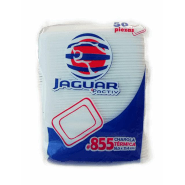 Pack de 10 Charola Térmica Desechable Jaguar #855 de 50 Pzas Jaguar #855 de 50 Pzas