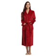 thumbnail image 1 of Women's Warm Fleece Winter Robe, Long Plush Bathrobe, 1 of 5