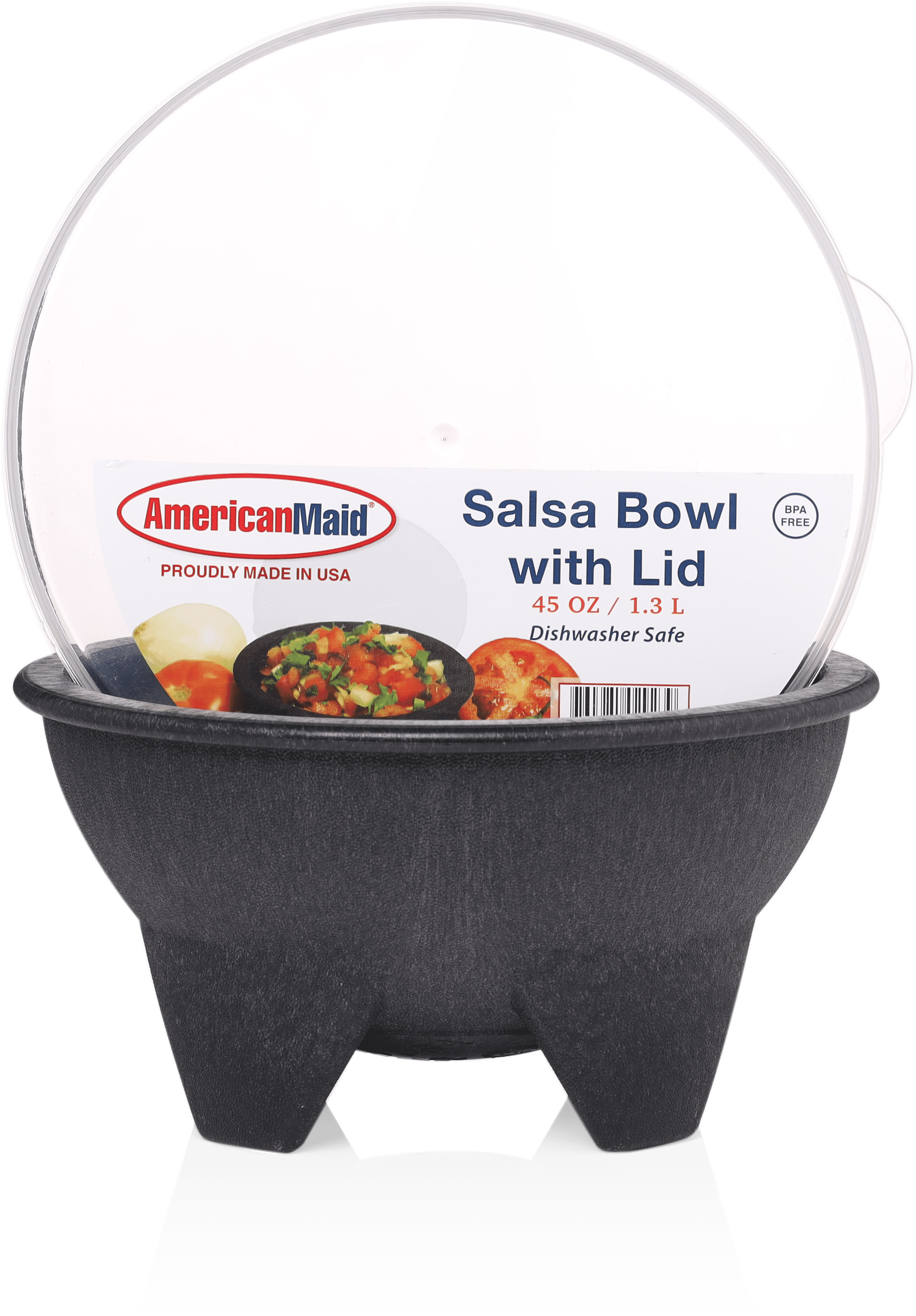 salsa bowl with lid colour 5pcs