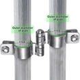 thumbnail image 2 of Insaga 1-5/8'' Chain Link Fence Gate Post Hinge Thick SUS304 Chain Link Fence Parts Includes Female Gate Hinge (2pcs) and Male Gate Hinges (2pcs), Heavy Duty Gate Hinges up to 500LB (2 Pairs) C80, 2 of 3