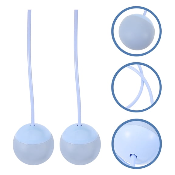 BESTYASH 2Pcs Weighted Ball Jump Rope Cordless Skipping Rope Ball TPR Home Workout