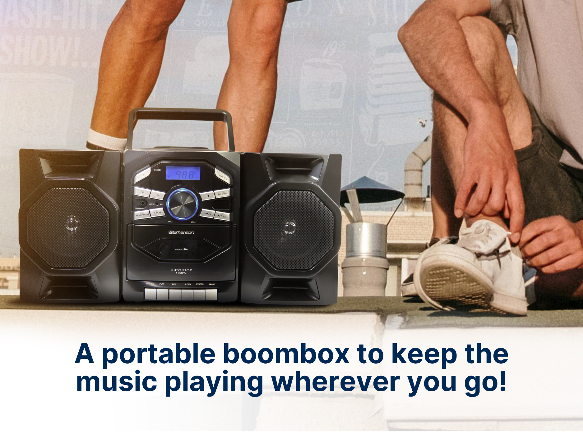 Emerson EPB-4000 Portable CD & Cassette Boombox photo 8