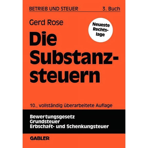 Die Substanzsteuern, (Paperback)