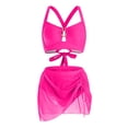 thumbnail image 4 of Duqingm Women'S Bikini Swimsuits 2 Piece Bikini Set Cutout Popular Swimsuit High Waisted Textured 2026 Summer Beach Swim Bathing Suits Red,S, 4 of 7