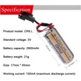 thumbnail image 5 of 5 Pcs 2600mAh Lithium Battery Replaces Fuji FDK CR8.LHC 17430, Toto CR8-LHC TH559EDV410R, TOTO THP3053 Back Up Batteries for Eco EFVS, Toto Flush Valves and Faucets (5 Pack), 5 of 5