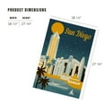 thumbnail image 4 of Lantern Press 1000 Piece Jigsaw Puzzle, San Diego, California, Retro Skyline Series, 4 of 5