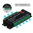 thumbnail image 4 of 8CH LED Strip Signal Amplifier,WS2812 5V SPI TTL Signal Output for WS2811 WS2815 WS2813 SK6812 Pixels LED Light DC5-24V, 4 of 7