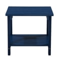 thumbnail image 4 of Key West Weather Resistant Outdoor Indoor Plastic Wood End Table, Patio Rectangular Side table, Small table for Deck, Backyards, Lawns, Poolside, and Beaches, Blue, 4 of 4