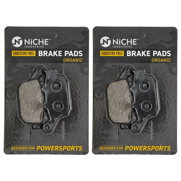 Niche Rear Brake Pad Set for Honda CBR250R Organic Motorcycle 2 Pack 519-KPA2567D