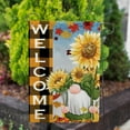 thumbnail image 3 of America Forever Sunflower Gnome Garden Flag 12.5 x 18 inch Welcome Fall Summer Floral Autumn Leaves Farmhouse Buffalo Plaid Garden Gnome Flag Seasonal Yard Outdoor Decor, 3 of 5