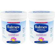 2 Pack - Balmex Diaper Rash Cream Jar - 16oz Each