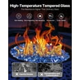 thumbnail image 5 of 10 lbs Cobalt Blue 1/4-Inch Fire Glass Rocks for Fire Pit, Table & Fireplace  Decorative Reflective Glass Crystals, 5 of 11