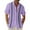 CJ17-Light Purple, variant on Inglocry Frontaley Men Shirts, Men's Cuba Guayabera Button Front Shirt, Striped Printed Short Sleeves Summer Shirts For Men Sky Blue 4XL