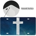 thumbnail image 3 of License Plate Frame Covers It is Well with My Soul Car License Plates Encouraging Vanity Tag Car Front Plate Merry Christmas for Auto Car Bike Motorcycle Vehicle 6"x12", 3 of 7