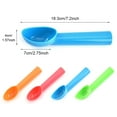 thumbnail image 4 of Becaristey Ice Cream Scoop Kitchen Handled Spoon Reusable Dessert Digger Flatware Washable Scooper Serveware Tableware Scooping Green 1Set, 4 of 6