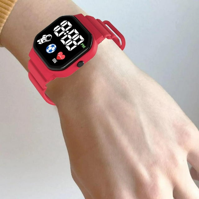 BotaniNest Student Children's Internet LED Electronic Watch Astronaut Square Electronic Watch Student Watch Function And Good Looking Student Watch