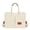 white, variant on Canvas Tote Bag for Women, Multi Pockets Crossbody for Work, Shoulder Bag