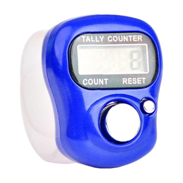 KRONDO 5PCS Finger Counter,Electronic Finger Counter,5-Digit Number Count Clicker,Mini LCD Digital Display Tally Counter,Handheld Number Click Counter,Hand Tally Counter for Knitting,Crochet,Lap,Golf