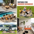 thumbnail image 4 of Farmhouse Bear Outdoor Rug for Patio/Deck/Porch, Non-Slip Large Area Rug 6 x 9 Ft, Country Vintage Animals Paw Print Brown Indoor Outdoor Rugs Washable Area Rugs, Reversible Camping Rug Carpet Runner, 4 of 8