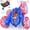 Blue & Red, variant on JoyStone Remote Control Car, 4WD 2.4Ghz Rechargeable RC Stunt Car with Double Sided 360 Flips and Headlights Wheel Lights, Off-Road Stunt Toy Cars Gift for Boys Girls