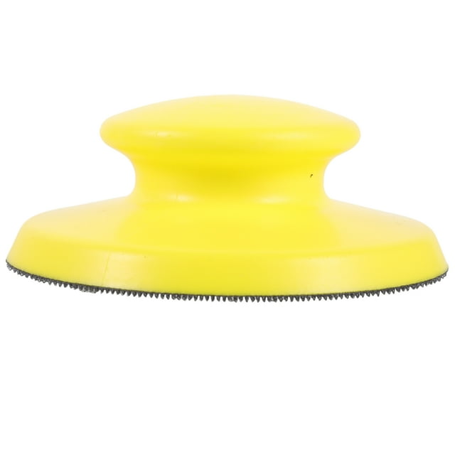 OULII Portable Sanding Hand Sanding Tool Circular Yellow PU 1Set for DIY Projects