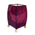 thumbnail image 3 of Eangee Mini Square Cocoa Leaf Lamp Purple, 3 of 5