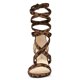 thumbnail image 2 of Sandalias con Cordones Entrecruzadas Allegra K Tacones de Bloque medio Leopardo 40, 2 of 7