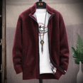 thumbnail image 4 of Suéter de hombre, cárdigan, abrigo de invierno, más suéter de terciopelo, suéter de abrigo, abrigo de otoño, marea, 4 of 5