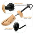 thumbnail image 3 of 1X Men Women Wooden Shoe Stretcher Shaper Tree Adjustable 2-Way Professional Shoe Expander, 3 of 7
