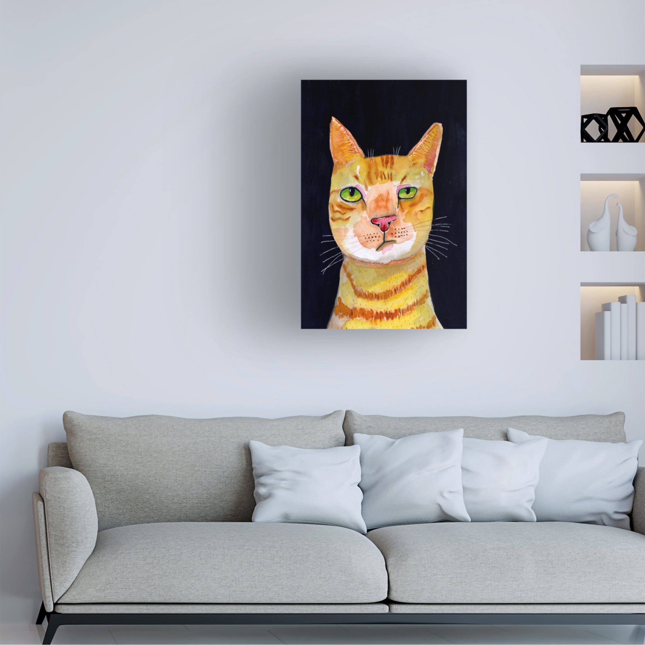 Trademark Fine Art Sharyn Bursic Ginger Cat Canvas Wall Art