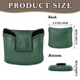 thumbnail image 2 of Haosy Dark Green Felt Golf Mallet Putter Cover Strong Magnetic Leather Golf Club Headcover Closure, 2 of 7