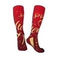 thumbnail image 5 of Lsque Happy New Year2 Printed Crew Socks Men's Women's LightWeight Thin Casual Calf Socks ,Knee High Socks,Cotton Socks, 5 of 9
