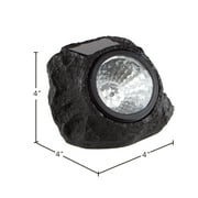 Pure Garden Weather Resistant Solar Rock Lights Outdoor Spot Lights 4-Pack