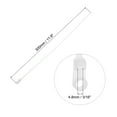 thumbnail image 2 of Uxcell 250Pcs 12 Inch 48 Lbs Mount Head Cable Zip Ties Self-Locking Nylon Cable Tie Wraps for Cord Management, White, 2 of 7