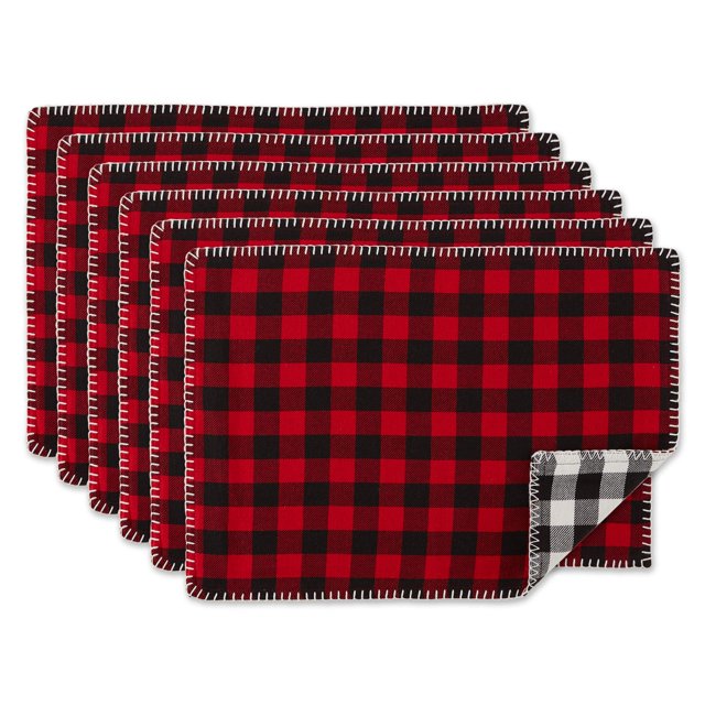 Set de Manteles Individuales Reversibles DII Cuadro Buffalo 33x48 cm 6 piezas
