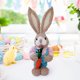 thumbnail image 1 of Fiudx Figura de Conejo de Pascua Tejida En Paja, Conejo Decorativo Artesanal, Diseño Intrincado de Pascua, Decoración Versátil para Mesas o Estantes, Idea de Regalo Navideño, Decoración Festiva para, 1 of 5