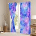 thumbnail image 3 of Homewish Children Teens Girls Universe Galaxy Blackout Curtains Set of 2 (52x84 Each),Abstract Gradient Window Curtains,Starry Sky Curtains and Drapes,Microfiber Bedroom Decor, 3 of 6
