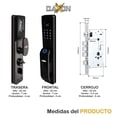 thumbnail image 3 of Daxxon Cerradura Inteligente Plus P500 Cam/ 5 métodos de desbloqueo/app/huella/código/tarjeta/llave Daxxon P500 CAM, 3 of 8
