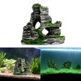 thumbnail image 3 of MesaSe Mountain View Aquarium Rockery Hiding Cave Tree Fish Tank Ornament Decoration, 3 of 3