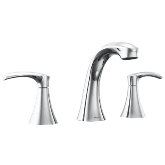 Moen 84138 Graeden Chrome two-handle high arc bathroom faucet