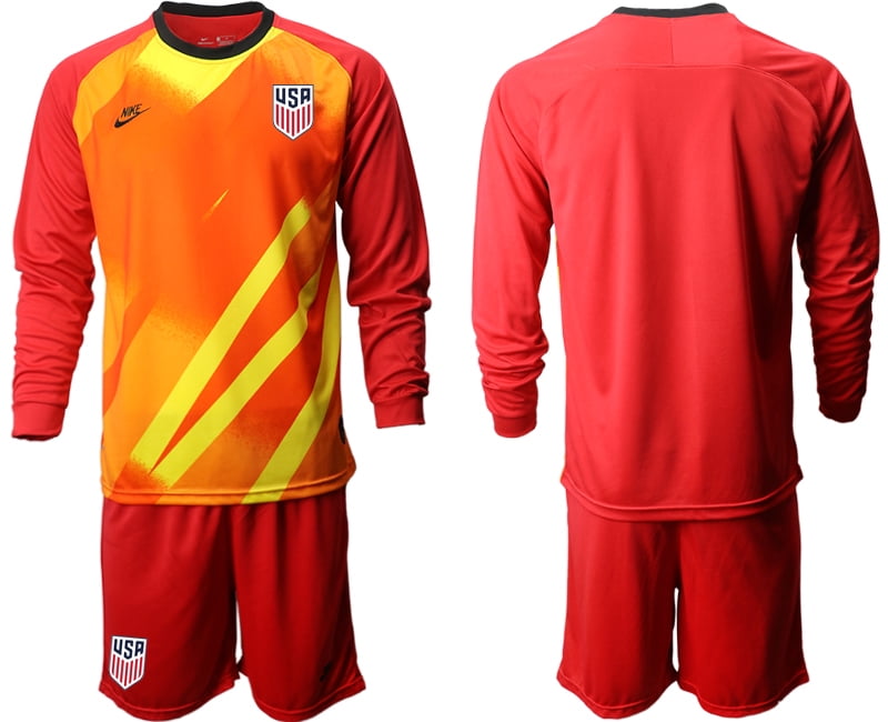 Men 21 Season National Team United States Goalkeeper Long Sleeve Red Soccer Jerseys Size M Walmart Com Men 21 Season National Team United States Goalkeeper Long Sleeve Red Soccer Jerseys Size M Walmart Com