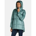 thumbnail image 2 of Ozark Trail Women's and Women’s Plus Hooded Puffer Jacket, Mid Length, Size XS-3X, 2 of 6