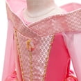 thumbnail image 3 of Princess Robe d'Anniversaire Fille Rose Costume Halloween Noël Déguisement Cosplay Tenue de Fête (avec Accessoires), 3 of 6