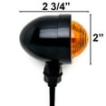 thumbnail image 3 of Krator Motorcycle 2 pcs Black Amber Turn Signals Lights Compatible with Victory Ness Jackpot Arlen Series, 3 of 5